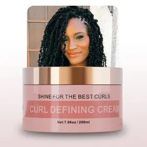 OEM Private Label Scalp Antipruritic Vitamin E Frizz Control Hair Curl Defining Cream For Hair Styling