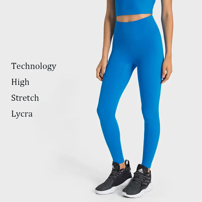 Leggine para mujer, pantalones deportivos de cintura alta para correr, nailon 66, mallas duraderas para ejercicio de Yoga, mallas de compresión con logotipo personalizado