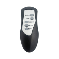 Ventilador de Pared de 20 Pulgadas con Control Remoto, 3 Aspas, 3 Velocidades, 50W, Rejilla Metálica, 110-240V, Ventilador de Pared Industrial para el Hogar