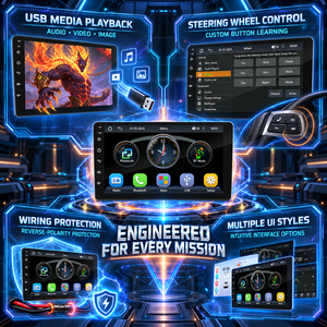 <span class=keywords><strong>Autoradio</strong></span> MP5 10 pouces avec support tableau de bord, Carplay sans fil, commandes au volant, réglages sonores EQ, pour Hatchback et Break, 1024x600, Garantie 1 an - Product Image 4