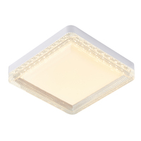 Plafonnier LED carré moderne en cristal pour salon, chambre, couloir, salle de bain, décoration intérieure, 3CCT