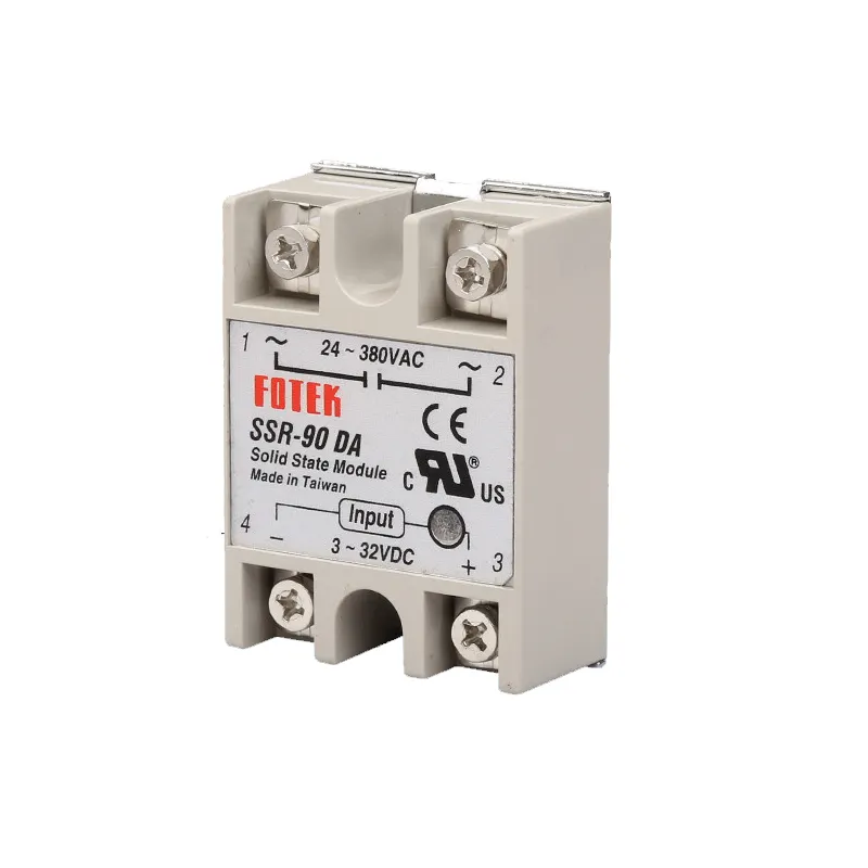 90DA Solid State Relay 10A Single Phase Module 90DA DC-AC 3-32V 12V DC To 24-380V 220V AC For Temperature Controller