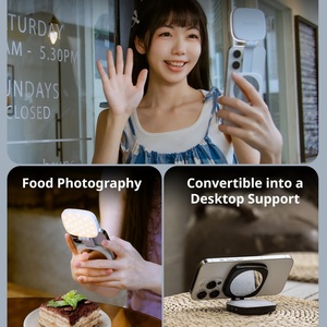 Lumière magnétique pour selfie pour iPhone, lumière de téléphone avec miroir, fixation instantanée pour MagSafe, pour selfies, vidéoconférence - Product Image 5