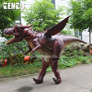 大人用ウェアラブル屋内アニマトロニクスドラゴンコスチューム、ショッピングモールや公共の場向けの金属製シミュレーション恐竜モデル - Product Image 5