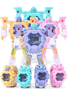 ผลิตภัณฑ์ใหม่เป็นมิตรกับสิ่งแวดล้อมวัสดุรถแปลงของเล่นหุ่นยนต์แปลงนาฬิกาหุ่นยนต์มินินาฬิกา - Product Image 3