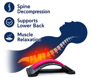 Estirador de Espalda para Aliviar el Dolor Lumbar, Tabla Ajustable de 3 Niveles para Masaje y Alivio del Dolor, Construcción de Plástico, Garantía de 3 Años - Product Image 3