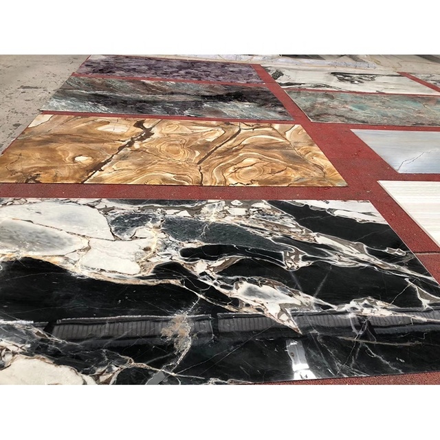 Translucent Ultra Thin Soft Stone Wall Tile Panels Stone Veneer Flexible for Table Top