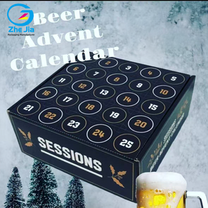 Boîte cadeau vide personnalisée pour <span class=keywords><strong>calendrier</strong></span> <span class=keywords><strong>de</strong></span> <span class=keywords><strong>l</strong></span>'<span class=keywords><strong>Avent</strong></span> <span class=keywords><strong>de</strong></span> Noë<span class=keywords><strong>l</strong></span> 24 jours, en carton, pour bière, vin, emballage <span class=keywords><strong>de</strong></span> compte à rebours, boîte d'expédition pour boissons - Product Image 4