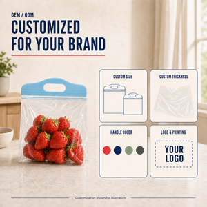 Bolsas para Productos con Doble Cierre y Asa para Almacenamiento de Frutas y Verduras - Product Image 2