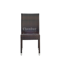 Ensemble de chaises de patio en rotin tissé en aluminium Chaises de jardin extérieur