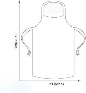 Delantales desechables Huamaohengchun (paquete de 50), delantal de plástico para pintar, cocinar, tareas domésticas, picnic, etc. - Product Image 1