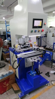 Mesin Cetak Pad Servo 2 Warna dengan Fixture Rotary dan Cup Tinta Tertutup, Semua Penggerak Listrik untuk Komponen Elektronik