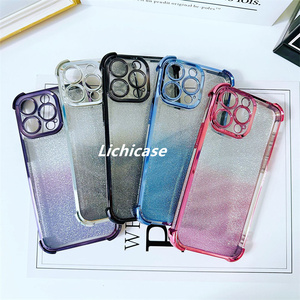 Lichicase Flexible bouton-poussoir souple <span class=keywords><strong>coque</strong></span> de Protection de lentille en TPU pour Infinix Hot 60 60i étui dégradé - Product Image 1
