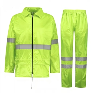 Combinaison de <span class=keywords><strong>pluie</strong></span> réfléchissante de sécurité pour <span class=keywords><strong>moto</strong></span>, de haute qualité, pour <span class=keywords><strong>homme</strong></span>, veste et <span class=keywords><strong>pantalon</strong></span>, imperméable, résistante aux déchirures, durable - Product Image 2