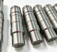 Eje de Engranaje Largo de Alta Resistencia, Mecanizado Personalizado |   Eje de Transmisión de Gran Tamaño, Fabricación CNC para Molinos de Bolas y Equipos de Minería