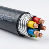 Cable de Alimentación Flexible de Cobre de 3+2 Núcleos BBTRZ, Resistente al Fuego, con Aislamiento Mineral de 0.6/1kV para Distribución de Energía