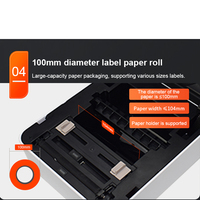 Imprimante d'étiquettes thermiques Wi-Fi SIGAN 4 pouces sans encre, machine à étiquettes d'expédition adhésives directes, format 4x6, 203 DPI, polyester