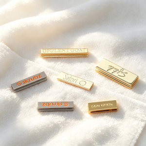 Engraved <b>Name</b> Metal Hem Clip, Custom Brand Clothing End Clip for Sweater Hoodie and Beanie - Product Image 3