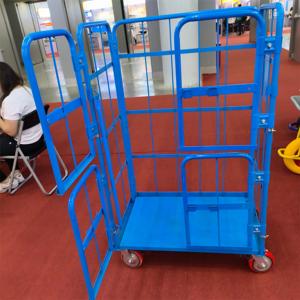 Nhà Máy bán hàng trực tiếp Công SuấT 500kg kho Lưới lưu trữ <span class=keywords><strong>Pallet</strong></span> stillage container CuộN lồng xe đẩy - Product Image 4