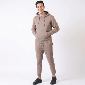 Trajes Deportivos para Hombre, Personalizados, al por Mayor, Transpirables, de Color Liso, para Correr, Cómodos, Estilo Casual, 100% Algodón - Product Image 1