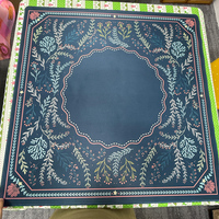 Tapis de mahjong personnalisé de style chinois, 33 pouces, en néoprène, motif de fête, antidérapant, en caoutchouc, inodore, couverture de table, livraison DDP USA