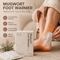 Patch Chauffant Auto-Activé pour les Pieds à l'Armoise – Soulagement de l'Inconfort Féminin pour Usage Quotidien à Domicile