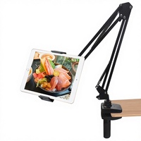 Nouveau support de téléphone portable flexible à double bras articulé, col de cygne réglable, pour iPad, emballage en boîte, visionnement mains libres