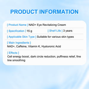 Crème Contour des Yeux <span class=keywords><strong>Anti</strong></span>-<span class=keywords><strong>rides</strong></span> et Raffermissante à l'Acide Hyaluronique et au NAD+ pour Réduire les Ridules et Soigner le Contour des Yeux (Vente en Gros) - Product Image 6