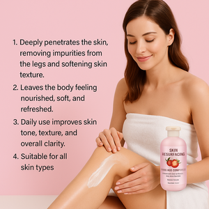 Crème Corporelle Éclat Fraise 200ml OEM Marque Privée Beurre de Karité Mangue Hydratant Végétalien Spa - Product Image 4