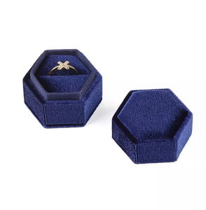 Boîtes à bijoux personnalisées, logo personnalisé, boîte à bagues, collier, emballage cadeau, boîte à bijoux en daim, emballage de bague en velours, petite boîte à bijoux - Product Image 6