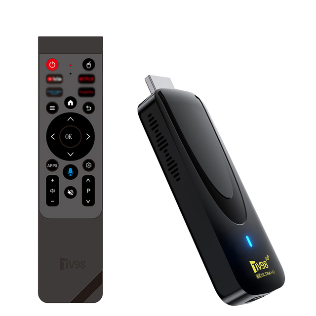 TV Stick TV98 ATV X7 with Rockchip RK3518 Dual Band WiFi Android 14.0 2GB+16GB Smart Media Player