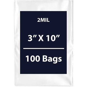 ถุงพลาสติกใสแบบแบน Omrani หนา 2 มิล ขนาด 3x10 นิ้ว 100 ใบ บรรจุภัณฑ์พลาสติก LDPE - Product Image 1