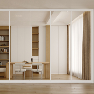 Vách ngăn màn hình riêng tư văn phòng màu trắng 2025 với tường mô-đun Kính cách âm - Product Image 4