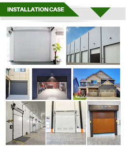 Portões de Garagem Automáticos de Aço Personalizados de Alta Qualidade com Design Industrial e Proteção Contra Vento - Product Image 6