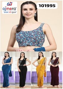 Ajmera Fashion Traditional Party Wear Women's <b>Saree</b> Regular Length Quick Dry Stylish Wedding Celebration Ethnic Fashion All - Product Image 2