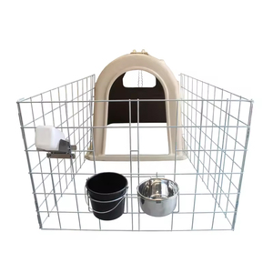 Clapier à veau isolé en plastique pour veaux laitiers, abri à veau ventilé avec protection UV, grange à veau individuelle pour usage agricole - Product Image 5