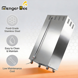 เครื่องอบผงเกสรดอกไม้เชิงพาณิชย์ได้รับการรับรองมาตรฐาน CE แบบ 10 ถาดหมุนได้ ผลิตจากสแตนเลส 304 สำหรับผลิตภัณฑ์จากผึ้ง - Product Image 3