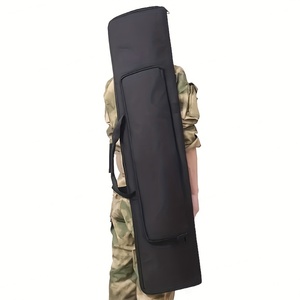 Bolsa Deportiva Táctica Negra de Poliéster Impermeable Acolchada MOLLE de 120X26cm, Bolso Largo para Paintball, Combate, Tiro y Caza al Aire Libre - Product Image 6