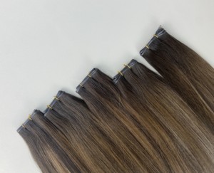 ผมต่อแบบคลิป Virgin Genius Weft เกรด 12A ชนิดเทปใส Invisi Tape ในวัสดุ PU แบบ Remy ผมแท้ขายส่ง RLC Leshine สีชมพู - Product Image 1