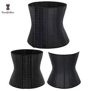 Ceinture colombienne 100% Latex Fajas ceinture femme tenue Fitness Shapers acier désossé sous le buste Corset taille formateur