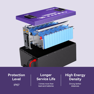 LiFePo4แบตเตอรี่ลิเธียมไอออนแบตเตอรี่รถกอล์ฟไฟฟ้า50Ah 72โวลต์ปรับแต่งได้เต็มรูปแบบแบตเตอรี่ลิเธียมไอออน72โวลต์ศูนย์พลังงาน - Product Image 5