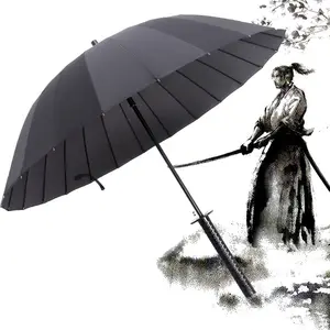 Fabricant de parapluie samouraï japonais créatif 8k 16k 24k parapluie épée Katana droit à long manche