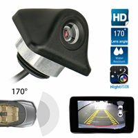 Caméra de recul de voiture IPoster avec connecteur RCA, vision nocturne 1080P, caméra de recul miniature cachée