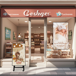 Écran d'affichage publicitaire pour vitrine de magasin, haute luminosité, 1500 nits, ODM/OEM - Product Image 1