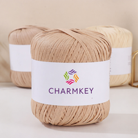 Soft Breathable Fancy Natural Cotton Raffia Yarn for Crocheting Knitting Handmade Bags