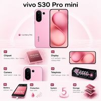 Smartphone original vivo S30 Pro Mini 5G, processeur octa-core, écran AMOLED 120 Hz, reconnaissance faciale et double SIM, langues mondiales VIVO