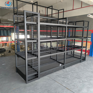 Étagères de magasin d'alimentation, présentoirs de supermarché, étagères noires modernes pour supermarché - Product Image 2