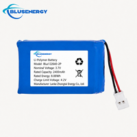 Batterie OEM 3.7V 2400mAh à semi-conducteurs, rechargeable, cellule de type pochette, connecteur JST, pour appareils intelligents, traceur GPS, Blusenergy