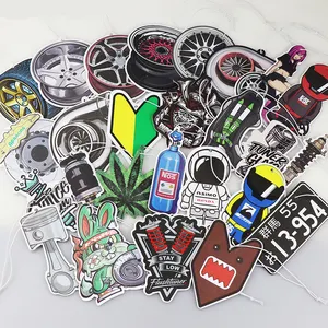 Car accessories fresh perfume custom design paper car air freshener with custom packing