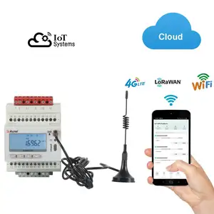 Industrial/Plant Use Din Rail 3/Three Phase Lorawan Electric Kwh Meter For Power Consumption Monitoring